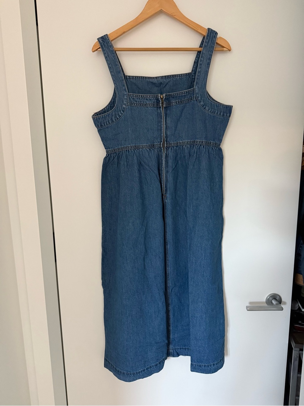 Madewell Blue Denim Midi Dress - Picture 3 of 7